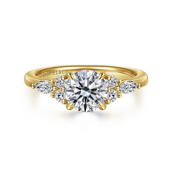 GABRIEL & CO "Contemporary" Engagement Ring