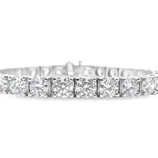 Lab Grown 20.35 Cttw. White Gold Diamond Tennis Bracelet