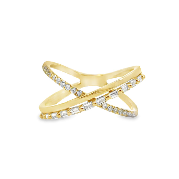 Yellow Gold Diamond Fashion Ring