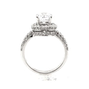 White Gold Halo Engagement Ring