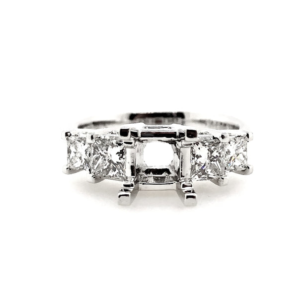 White Gold Diamond Engagement Ring