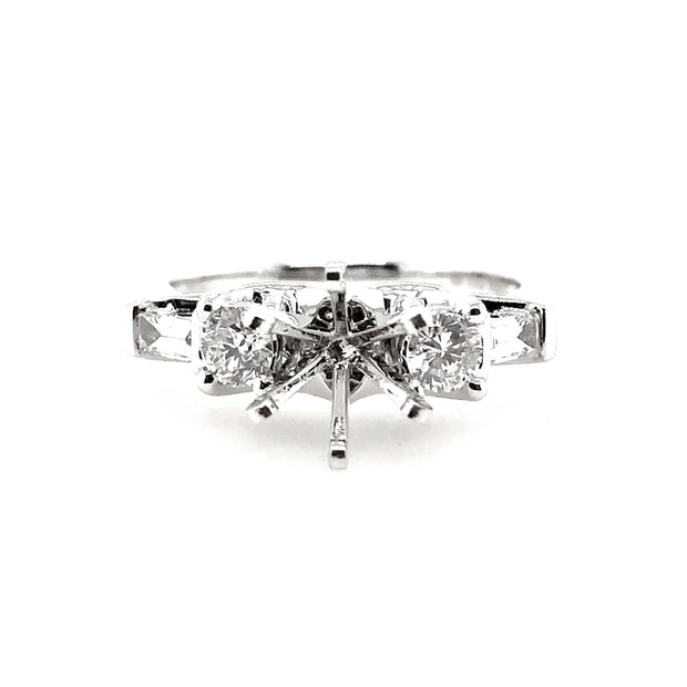 White Gold Diamond Engagement Ring