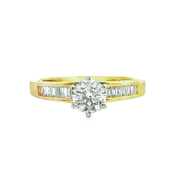 Lab Grown Yellow Gold Diamond Engagement Ring