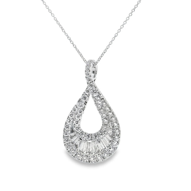 White Gold Diamond Fashion Pendant