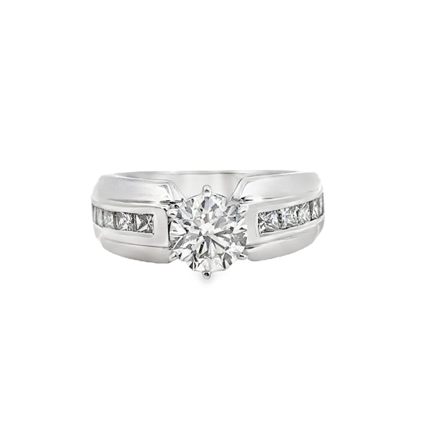 Lab Grown White Gold Diamond Engagement Ring