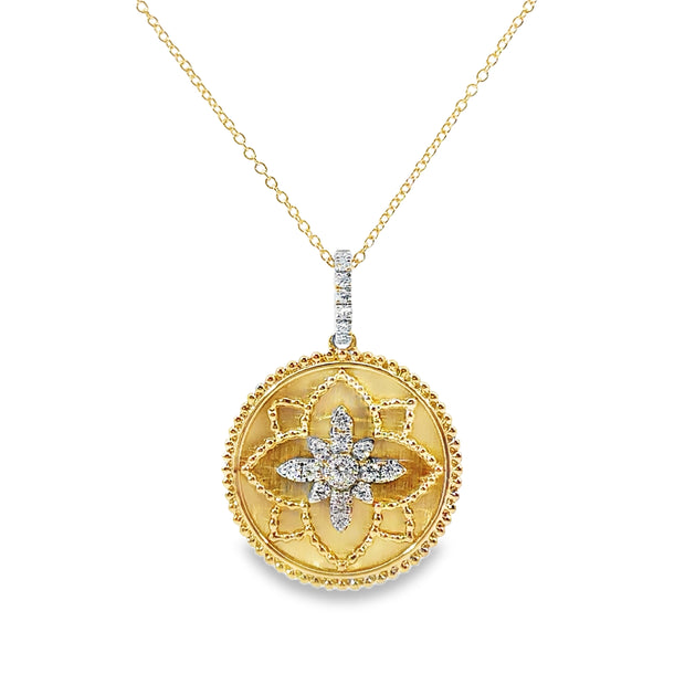 Yellow Gold Diamond Fashion Pendant