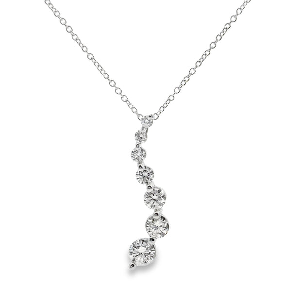 White Gold Diamond Journey Pendant