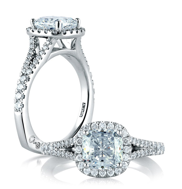 A jaffe halo deals engagement ring