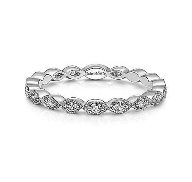 GABRIEL & CO "Victorian" Eternity Band