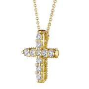 Verragio "Veritage" Diamond Cross Pendant