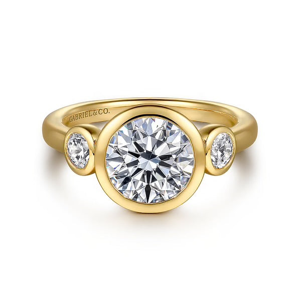 GABRIEL & CO "Contemporary" Engagement Ring