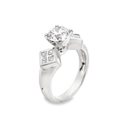 Lab Grown Platinum Diamond Engagement Ring