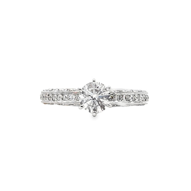 Lab Grown White Gold Diamond Engagement Ring