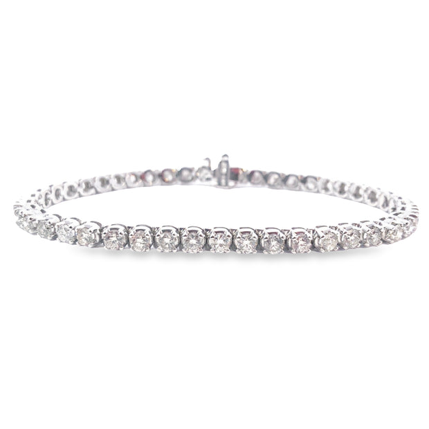 White Gold 4.01 Cttw. Diamond Tennis Bracelet