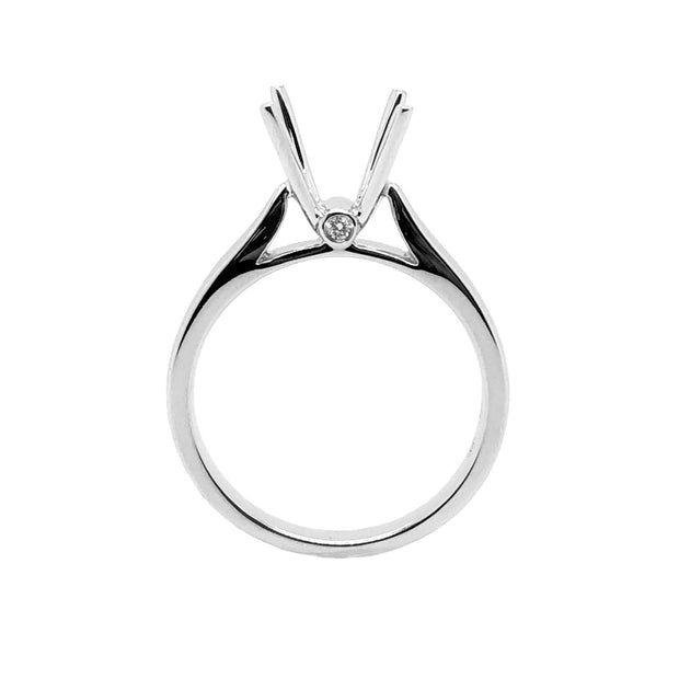 White Gold Solitaire Engagement Ring