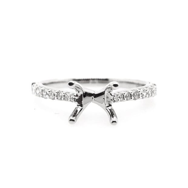 White Gold Diamond Engagement Ring