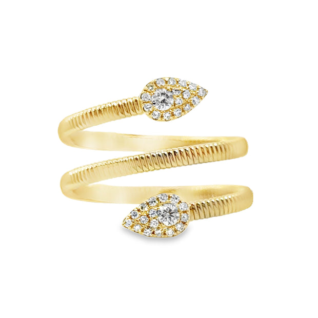 Yellow Gold Diamond Fashion Ring