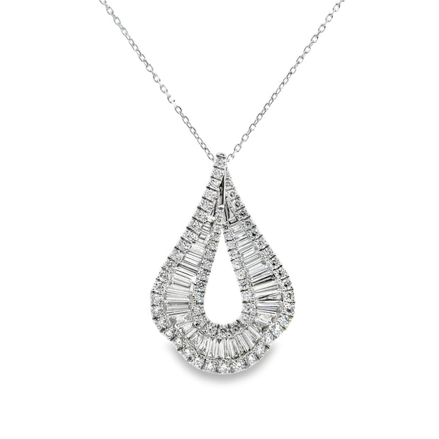 White Gold Diamond Fashion Pendant