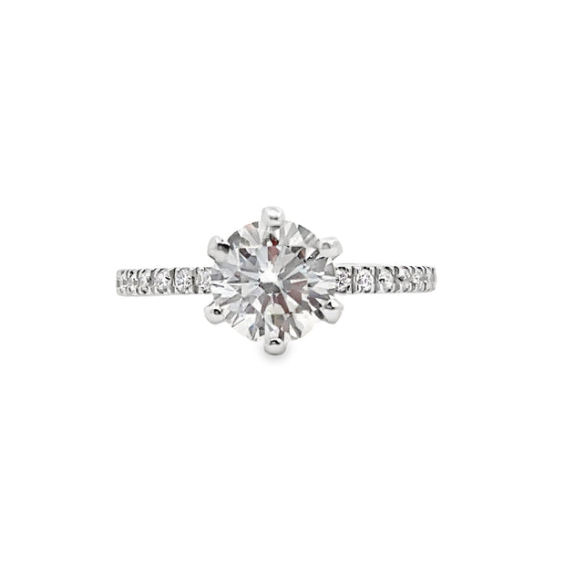 Lab Grown White Gold Diamond Engagement Ring