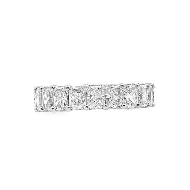 Lab Grown Platinum Radiant Cut Diamond Eternity Band