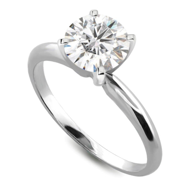 White Gold Solitaire Engagement Ring