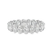 Lab Grown White Gold Oval Shape Diamond Eternity Band