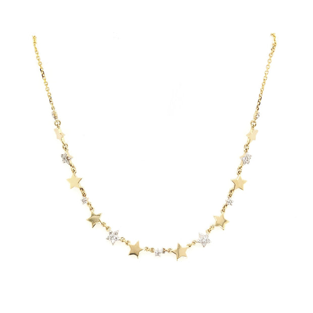 Yellow Gold Diamond Fashion Necklace