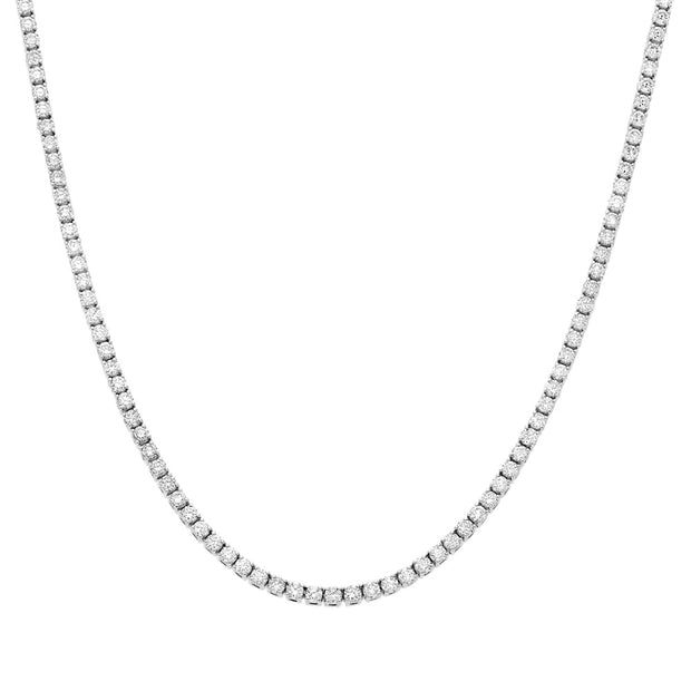 White Gold 16" Diamond Tennis Necklace