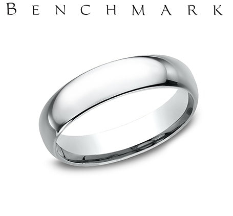 Benchmark White Gold Wedding Band