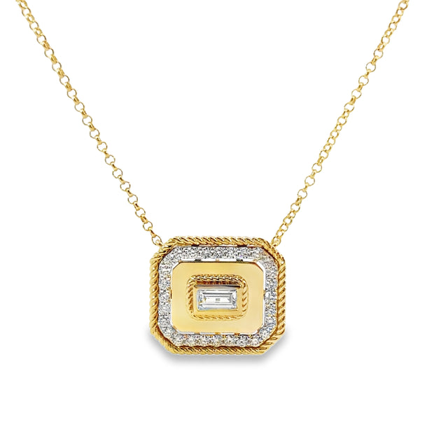 Yellow Gold Diamond Fashion Necklace