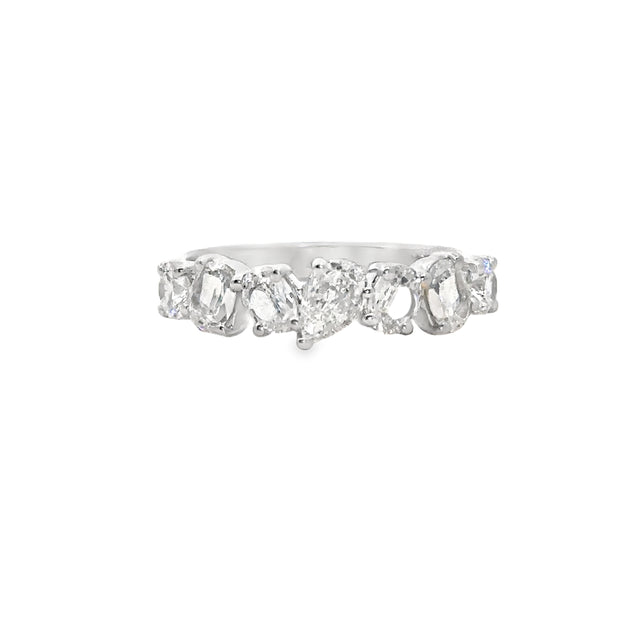 Lab Grown White Gold Diamond Band